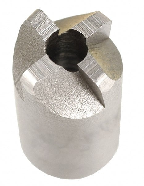 Made in USA - 4 Flutes, 1/4" Diam, 3/32" Pilot Hole Diam, High Speed Steel Reverse Counterbore - Apex Tool & Supply