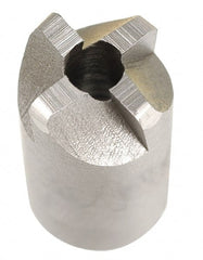 Made in USA - 4 Flutes, 7/16" Diam, 1/8" Pilot Hole Diam, High Speed Steel Reverse Counterbore - Apex Tool & Supply