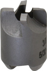 Made in USA - 4 Flutes, 3/8" Diam, 5/32" Pilot Hole Diam, High Speed Steel Reverse Counterbore - Apex Tool & Supply
