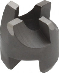 Made in USA - 4 Flutes, 1/2" Diam, 1/4" Pilot Hole Diam, High Speed Steel Reverse Counterbore - Apex Tool & Supply