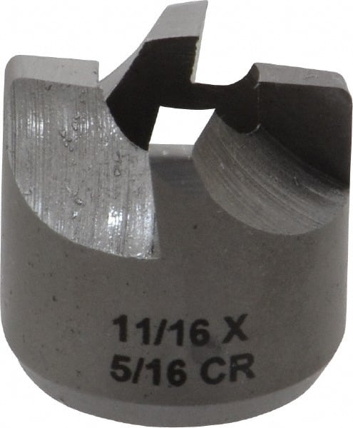 Made in USA - 4 Flutes, 11/16" Diam, 5/16" Pilot Hole Diam, High Speed Steel Reverse Counterbore - Apex Tool & Supply