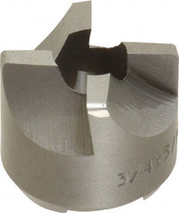 Made in USA - 4 Flutes, 3/4" Diam, 5/16" Pilot Hole Diam, High Speed Steel Reverse Counterbore - Apex Tool & Supply