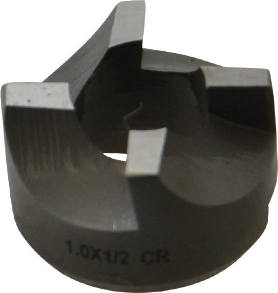 Made in USA - 4 Flutes, 1" Diam, 1/2" Pilot Hole Diam, High Speed Steel Reverse Counterbore - Apex Tool & Supply