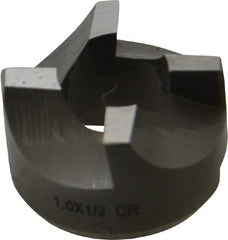 Made in USA - 4 Flutes, 1" Diam, 1/2" Pilot Hole Diam, High Speed Steel Reverse Counterbore - Apex Tool & Supply