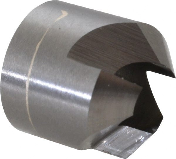 Made in USA - 1/2" Cutter Head Diam, 1/4" Pilot Hole Diam, Solid Carbide Reverse Countersink - Apex Tool & Supply