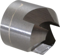 Made in USA - 1/2" Cutter Head Diam, 1/4" Pilot Hole Diam, Solid Carbide Reverse Countersink - Apex Tool & Supply
