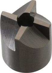 Made in USA - 4 Flutes, 9/16" Diam, 3/16" Pilot Hole Diam, Solid Carbide Reverse Counterbore - Apex Tool & Supply