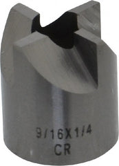 Made in USA - 4 Flutes, 9/16" Diam, 1/4" Pilot Hole Diam, Solid Carbide Reverse Counterbore - Apex Tool & Supply