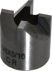 Made in USA - 4 Flutes, 5/8" Diam, 5/16" Pilot Hole Diam, Solid Carbide Reverse Counterbore - Apex Tool & Supply