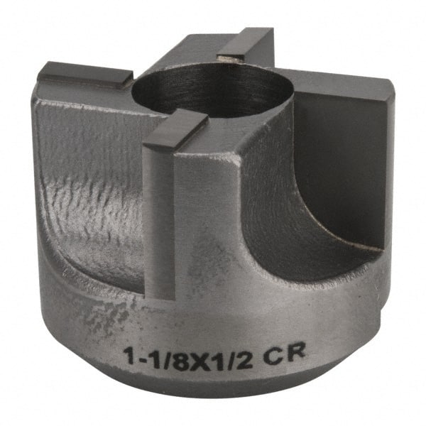 Made in USA - 4 Flutes, 1-1/8" Diam, 1/2" Pilot Hole Diam, Carbide-Tipped Reverse Counterbore - Apex Tool & Supply