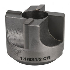 Made in USA - 4 Flutes, 1-1/8" Diam, 1/2" Pilot Hole Diam, Carbide-Tipped Reverse Counterbore - Apex Tool & Supply
