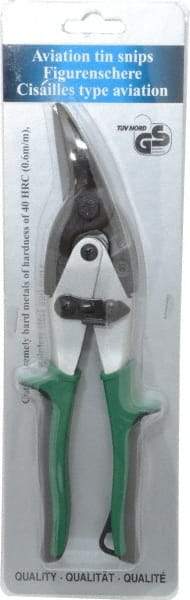 Value Collection - 1-1/2" Length of Cut, Right Pattern Aviation Snip - 10" OAL - Apex Tool & Supply