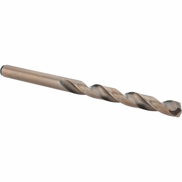 Chicago-Latrobe - 6.7mm 135° Cobalt Jobber Drill - Gold Finish Finish, Right Hand Cut, Spiral Flute, Straight Shank, 101mm OAL, Split Point - Apex Tool & Supply