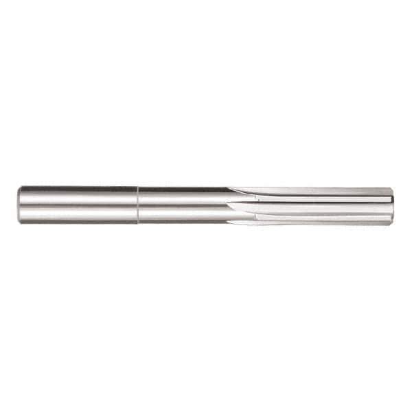 SGS - 27/64" Solid Carbide 6 Flute Chucking Reamer - Straight Flute, 27/64" Straight Shank, 4" OAL - Apex Tool & Supply