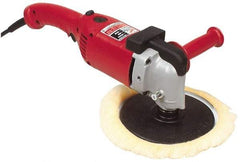 Milwaukee Tool - 7 to 9" Pad Diam, 1,750 RPM, Handheld Electric Polisher - 5/8-11" Spindle Thread, 11 Amps, 120 Volts - Apex Tool & Supply