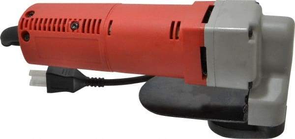 Milwaukee Tool - 4,000 SPM, 120 Volt, Angled Handle, Handheld Electric Shear - 14 Gauge (Steel) & 16 Gauge (Stainless Steel) Cutting Capacity - Apex Tool & Supply