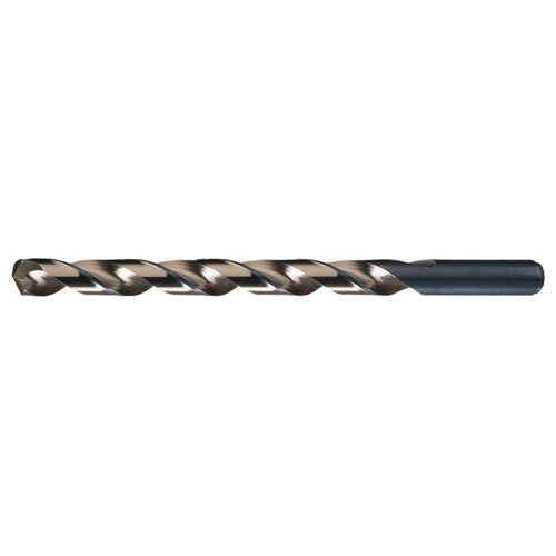 1.60mm RHS / RHC HSS-CO 8% (M42) 135 Degree Split Point Cobalt Heavy Duty Taper Length Drill - Straw / Gold Oxide - Exact Industrial Supply