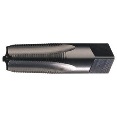 ‎3/8-18 NPTF 4 Flute HSS Medium Hook Taper Taper Pipe Tap- TiN - Exact Industrial Supply