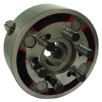Universal Semi-Steel Chuck; Direct Mount D1-6; 4-Jaw Independent; 2 Piece Jaws 16" - Apex Tool & Supply