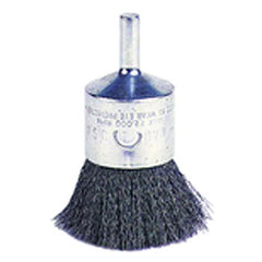 1″ Crimped Wire End Brush, .020″ Steel Fill, Retail Pack - Apex Tool & Supply