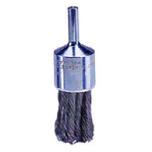 3/4″ Knot Wire End Brush, .014″ Steel Fill, Retail Pack - Apex Tool & Supply