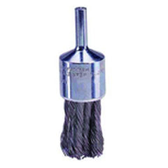 3/4″ Knot Wire End Brush, .014″ Steel Fill, Retail Pack - Apex Tool & Supply