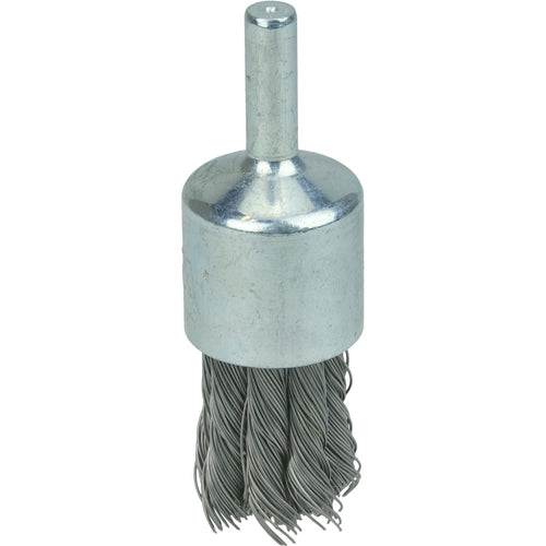 3/4″ Diameter - Knot Type Steel Wire End Brush - Apex Tool & Supply
