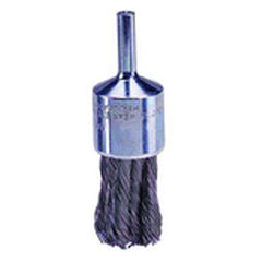 3/4″ Knot Wire End Brush, .020″ Steel Fill, Retail Pack - Apex Tool & Supply