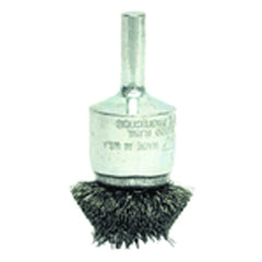 1″ Diameter - Steel Wire Flared End Brush - Apex Tool & Supply