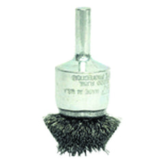 1″ Diameter - Steel Wire Flared End Brush - Apex Tool & Supply