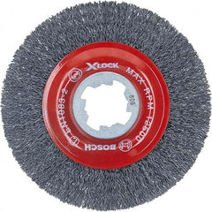 Bosch - 4-1/2" OD, 5/8" Arbor Hole, Crimped Carbon Wheel Brush - Apex Tool & Supply