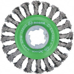 Bosch - 4-1/2" OD, 5/8" Arbor Hole, Knotted Stainless Steel Wheel Brush - Apex Tool & Supply