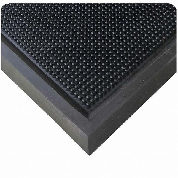 Wearwell - 24" Long x 16" Wide, Natural Rubber Surface, Boot Scrape Surface Entrance Matting - Apex Tool & Supply