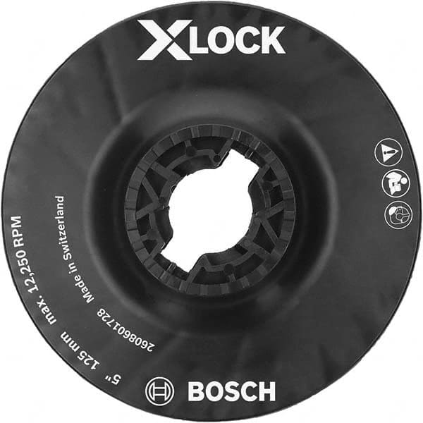 Bosch - Disc Backing Pads Backing Pad Type: Disc Backing Pad Pad Diameter (Inch): 5 - Apex Tool & Supply