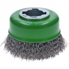 Bosch - 3" Diam 0.012" X-LOCK Carbon Steel Fill Cup Brush - Apex Tool & Supply