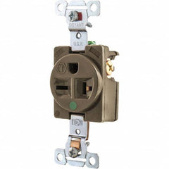 Bryant Electric - Straight Blade Receptacles Receptacle Type: Single Receptacle Grade: Hospital - Apex Tool & Supply