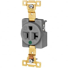 Bryant Electric - Straight Blade Receptacles Receptacle Type: Single Receptacle Grade: Hospital - Apex Tool & Supply