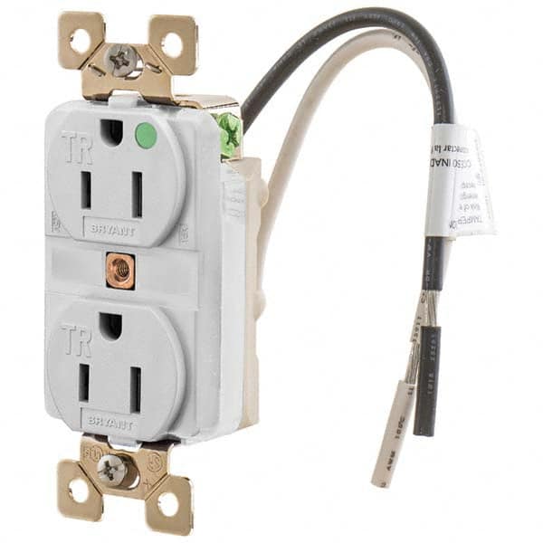 Bryant Electric - Straight Blade Receptacles Receptacle Type: Duplex Receptacle Grade: Hospital - Apex Tool & Supply