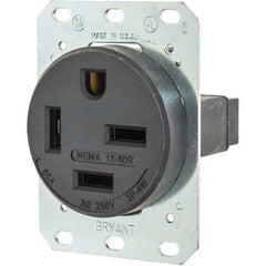 Bryant Electric - Straight Blade Receptacles Receptacle Type: Single Receptacle Grade: Industrial - Apex Tool & Supply