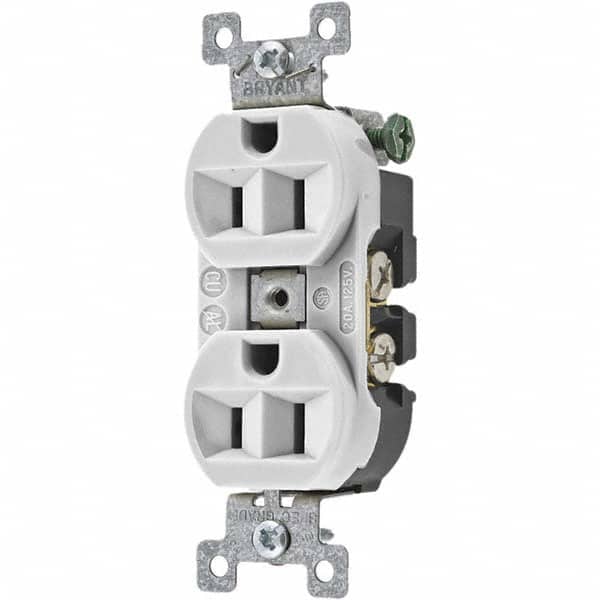 Bryant Electric - Straight Blade Receptacles Receptacle Type: Duplex Receptacle Grade: Specification - Apex Tool & Supply