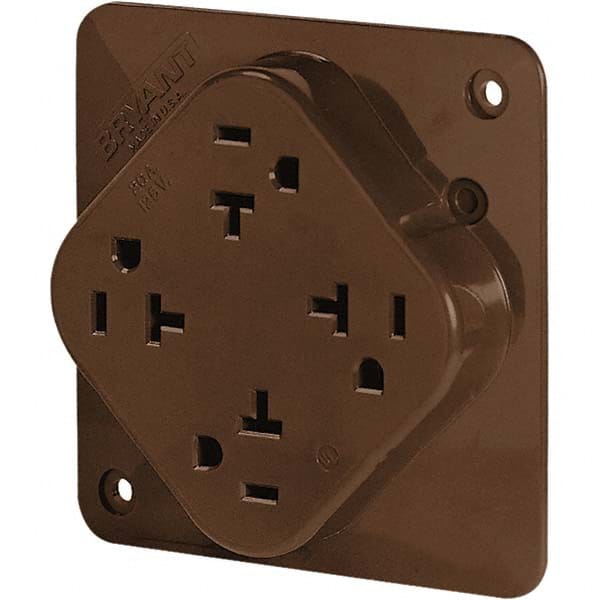 Bryant Electric - Straight Blade Receptacles Receptacle Type: Fourplex Receptacle Grade: Industrial - Apex Tool & Supply