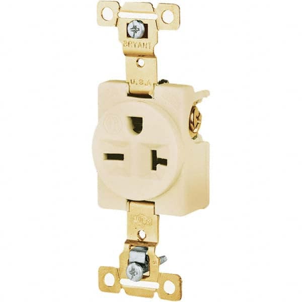 Bryant Electric - Straight Blade Receptacles Receptacle Type: Single Receptacle Grade: Industrial - Apex Tool & Supply