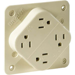 Bryant Electric - Straight Blade Receptacles Receptacle Type: Fourplex Receptacle Grade: Industrial - Apex Tool & Supply