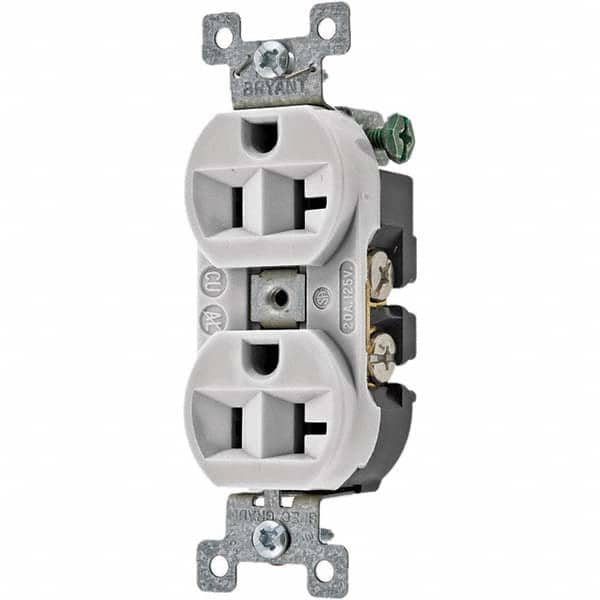 Bryant Electric - Straight Blade Receptacles Receptacle Type: Duplex Receptacle Grade: Specification - Apex Tool & Supply