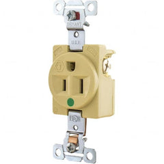 Bryant Electric - Straight Blade Receptacles Receptacle Type: Single Receptacle Grade: Hospital - Apex Tool & Supply