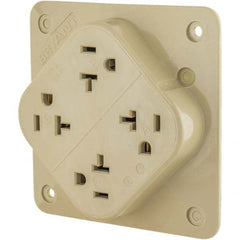 Bryant Electric - Straight Blade Receptacles Receptacle Type: Fourplex Receptacle Grade: Industrial - Apex Tool & Supply