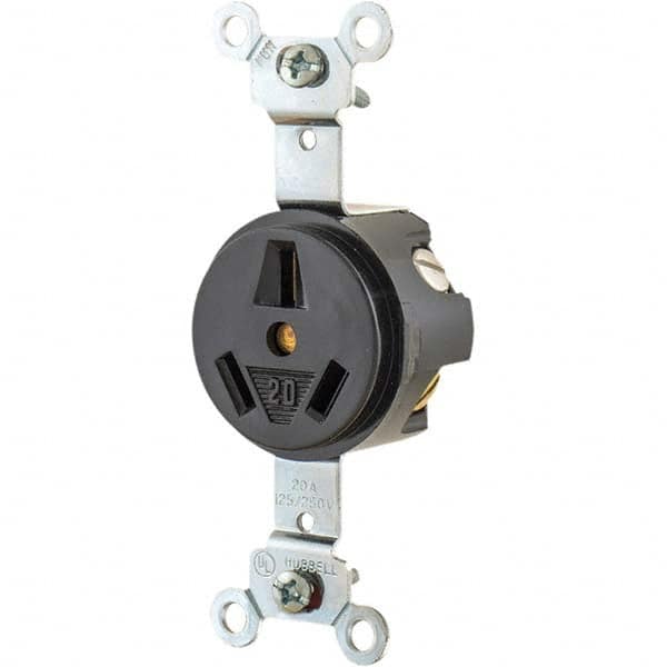 Bryant Electric - Straight Blade Receptacles Receptacle Type: Single Receptacle Grade: Industrial - Apex Tool & Supply