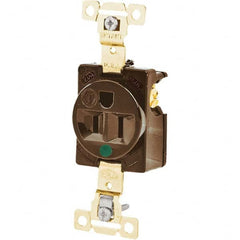 Bryant Electric - Straight Blade Receptacles Receptacle Type: Single Receptacle Grade: Hospital - Apex Tool & Supply