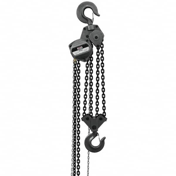 Jet - 20,000 Lb Capacity, 50' Lift Height, Manual Chain Hoist - Apex Tool & Supply