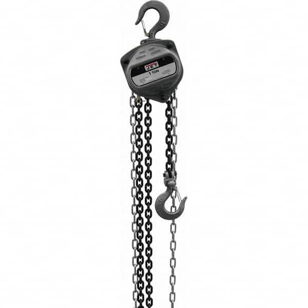 Jet - 2,000 Lb Capacity, 40' Lift Height, Manual Chain Hoist - Apex Tool & Supply